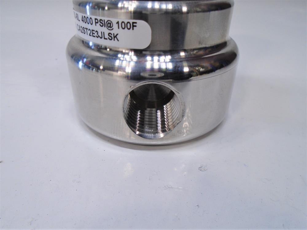 LowFlow 1/2" NPT Pressure Regulator JR-050-6L, Stainless Steel, 3600 - 4000 PSI